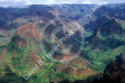 Waimea Canyon on the island of Kauai, Hawaii.