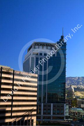 Zion Bank building in downtown Boise, Idaho, USA.