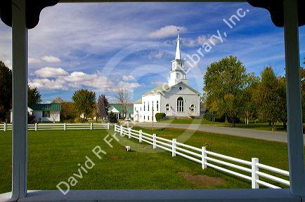 The United Church of Craftsbury, Vermont, USA.