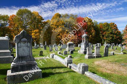 Rockingham Meeting House Cemetery in Rockingham, Vermont, USA.