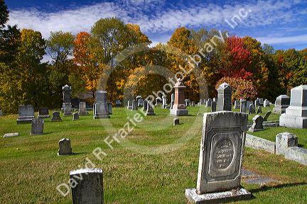 Rockingham Meeting House Cemetery in Rockingham, Vermont, USA.