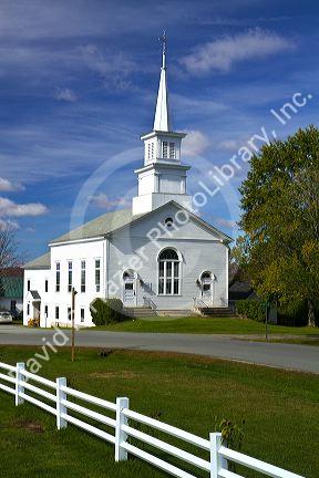 The United Church of Craftsbury, Vermont, USA.