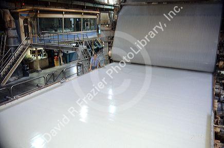 Paper in a liquid form being manufactured.  A step in manufacturing of paper.