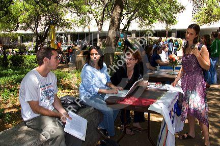 Students on the campus of University of Texas in Austin.