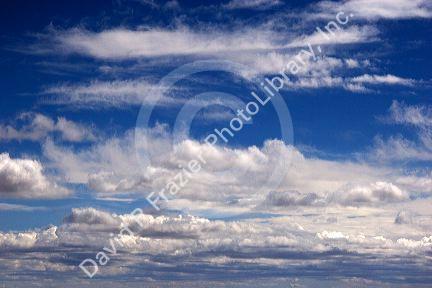 Clouds over the desert in New Mexico.