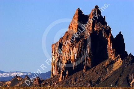 Ship rock in New Mexico.
