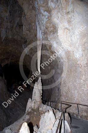 Inside the caves of the Carlsbad Caverns. New Mexico.