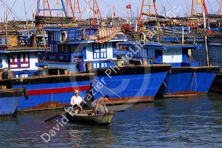 Fishing boats in Vung Tau, Vietnam.