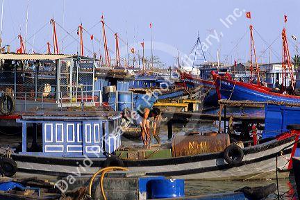 Fishing boats in Vung Tau, Vietnam.