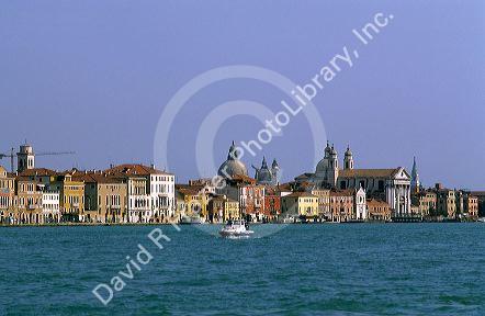 Venice, Italy along the Canale Della Giudecca.