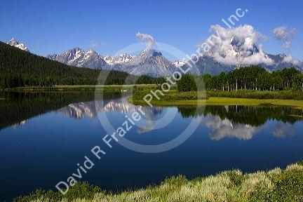 Teton National Park along the Snake River, Wyoming.