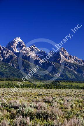 The Grand Teton Mountains in Wyoming.