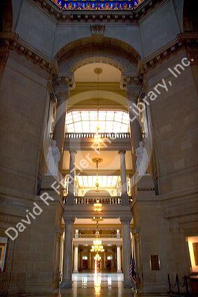 Interior of the Indiana capitol building at Indianapolis.