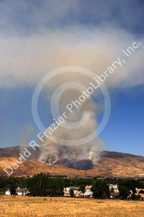 The Homestead Fire in the Boise foothills, Idaho.