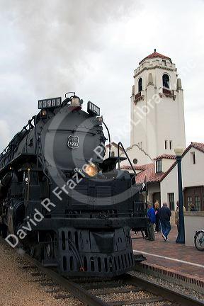 Histortic Challenger steam locomotive in Boise, Idaho.
