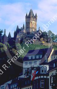 Castel at Cochem Germany along the Mosel River.