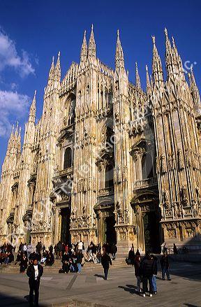 The Duomo in Milan, Italy.