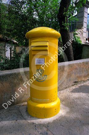 Postal letter box in Spain.