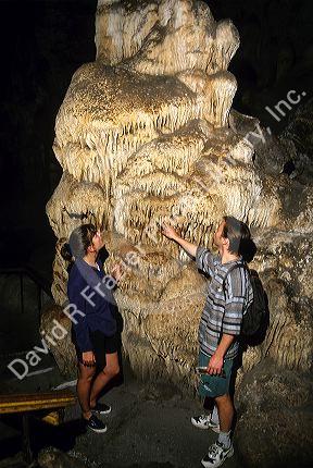 A limestone cave in Nerja, Spain.