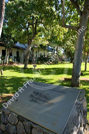 Historic mission on the island of Maui, Hawaii.