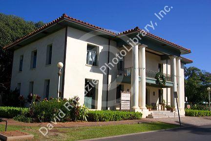 The Old Lahaina Courthouse on the island of Maui, Hawaii.
