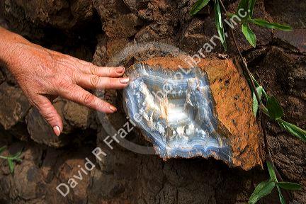 Gemstone mine in Libertad, Argentina.