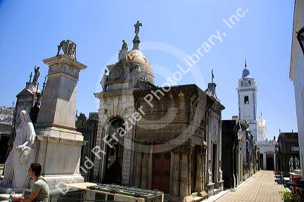 The Recoleta Cemetery in Buenos Aires, Argentina.