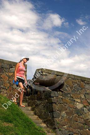 Cannon at a Fort in Colonia, Uraguay.