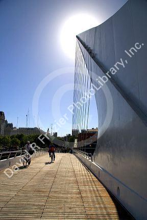 Puente de la Mujer at Puerto Modero, Buenos Aires, Argentina.