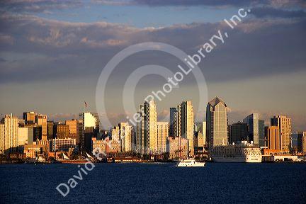 Cruise ship at San Diego, California..