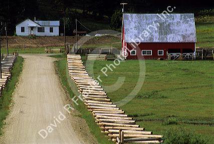 A farm scene near Cascade, Idaho.