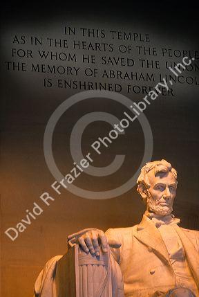 The Lincoln Memorial in Washington DC.