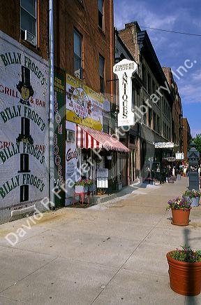 The Old Market District of Omaha, Nebraska.