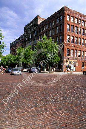 The Old Market District of Omaha, Nebraska.