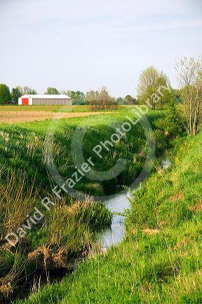 Small stream in Hancock County, Ohio.