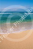 Beach scene at barking sands Kauai,  Hawaii.