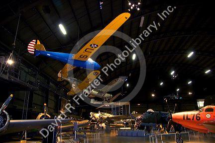 Interior image of the United States Air Force Museum on Wright Patterson Air Force Base at Dayton, Ohio.