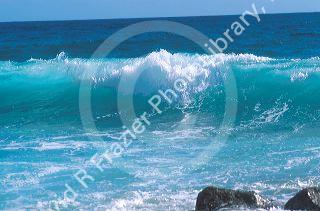 Waves at Grand Cayman Islands.