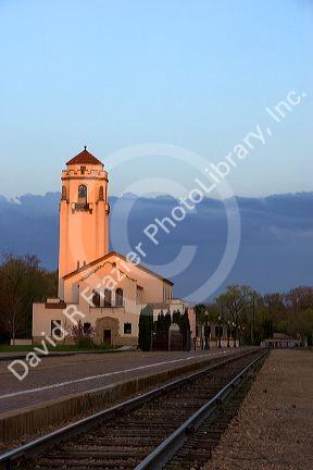 The train depot in Boise, Idaho.