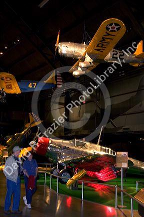 Interior image of the United States Air Force Museum on Wright Patterson Air Force Base at Dayton, Ohio.