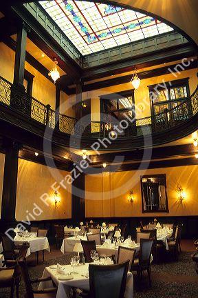 The dining room of the Geiser Grand Hotel in Baker, Oregon.