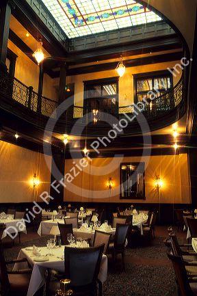 The dining room of the Geiser Grand Hotel in Baker, Oregon.