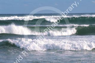 Waves crashing in Hawaii.