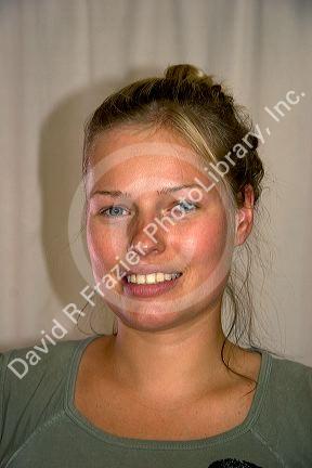 Portrait of a german woman.