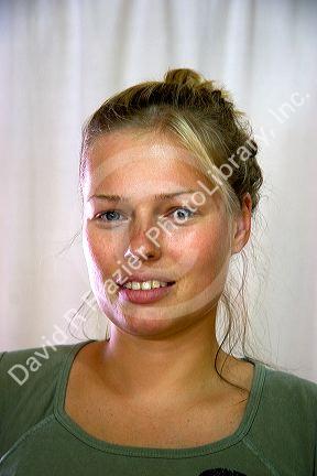 Portrait of a german woman.