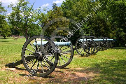 Cannons at Shiloh National Park battlefield, Tennessee.
