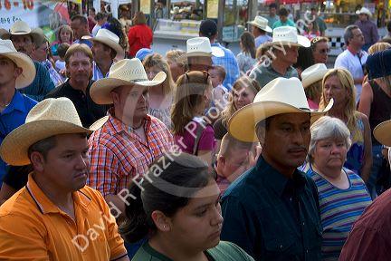 A crowd at the Ft. Smith rodeo in Arkansas.