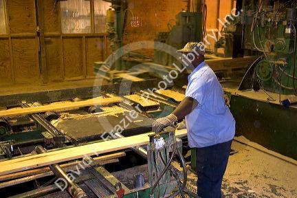 Manufacturing kiln dried hardwood lumber in Des Arc, Arkansas.
