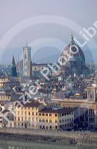 The Duomo dominates the skyline of Florence, Italy.