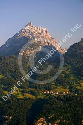 Alpine scene near Weesen, Switzerland.